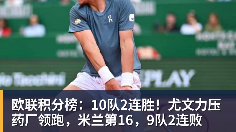 米兰体育欧联积分榜：10队2连胜！尤文力压药厂领跑，米兰第16，9队2连败